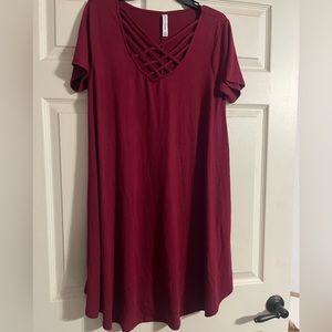 Zenana Outfiters dress with criss cross neckline